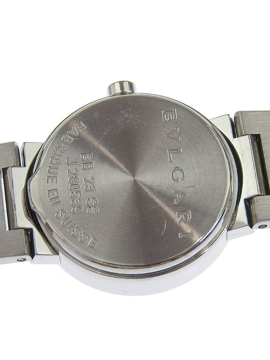 Bvlgari Stainless Steel Quartz Analog Display Black Dial Watch main image 7
